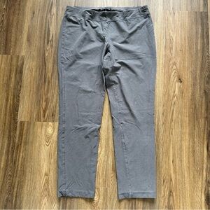 Eileen Fisher Womens Size Medium Gray Washable Crepe Ankle Pull On Pants Stretch